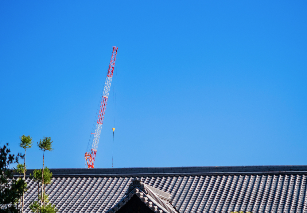 有限会社シノツカの屋根工事の現場