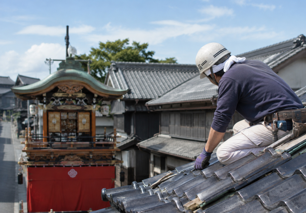 佐原の大祭で曳き廻される山車